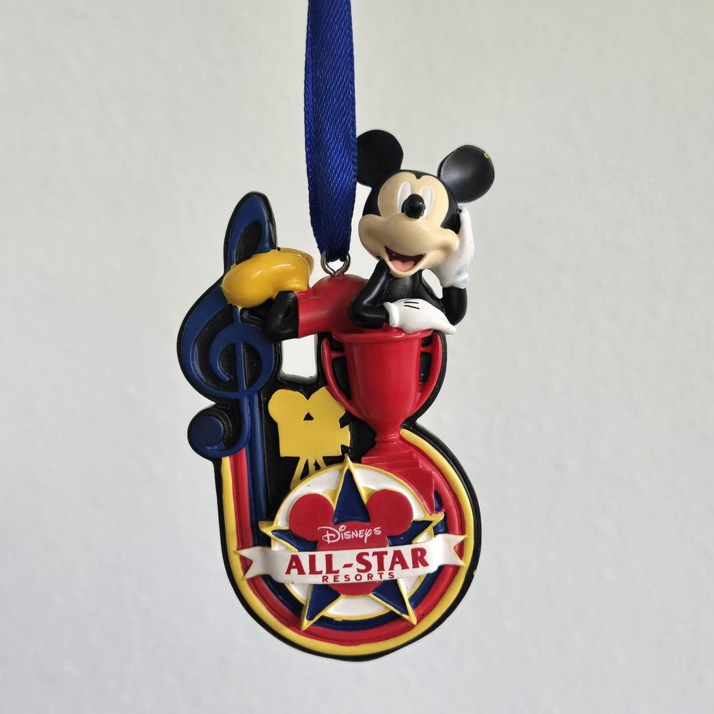Disney All-Star Resorts Mickey Mouse Ornament WDW Sports Music Movies 2022